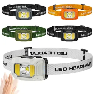 LED Rechargeable Headlamp, High Brightness with Motion Sensor, Portable Outdoor Headlight for Fishing, Hiking, Camping