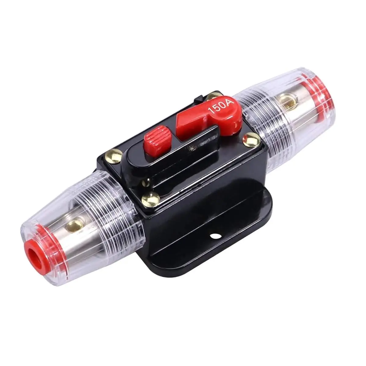 150 A Fuse Holders Inline Circuit Breaker for Car Audio and Amps Overload Protection Reset Fuse Inverter 12V-24V DC Replace Fuses Electronic Equipment