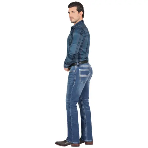 LAMASINI Cowboy Heavy Denim Jeans LM9053 For Men