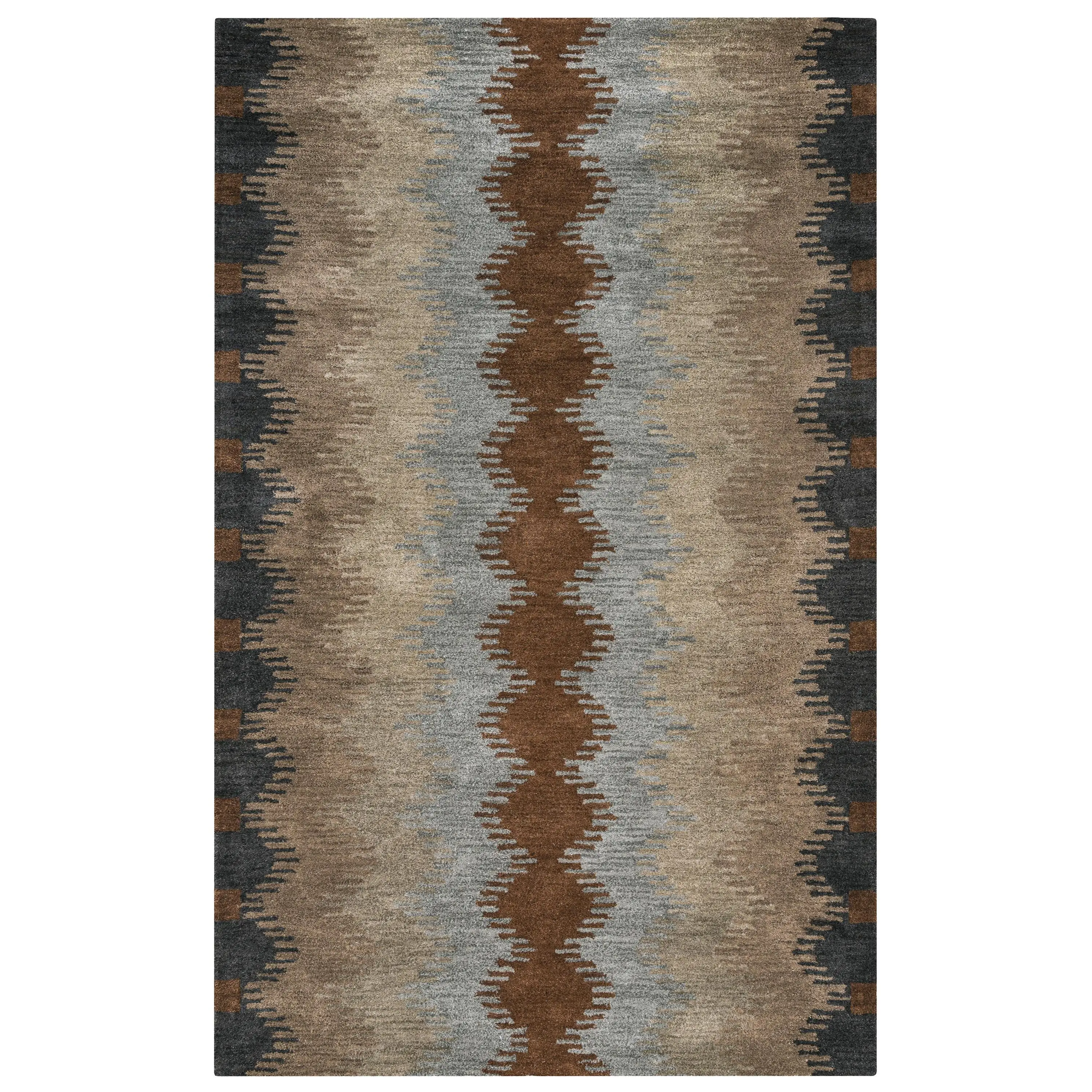 Tumble Weed Loft TL9250 Brown Hand-Tufted Rug - Rizzy