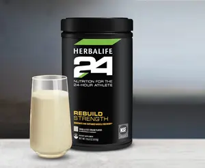 Herbalife24 Rebuild Strength Vanilla Ice Cream 24g Casein Whey Protein 190 Calories Tri-phase Amino Acid Blend NSF Certified for Sport nutrition💚