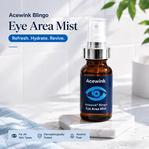 Acewink Blingo Honeysuckle & Chrysanthemum Botanical Eye Mist - Honeysuckle-Infused, Soothing, Hydrating, Makeup-Safe, No Makeup Smudge Relief for Dry Eyes, All Skin Types Brightener Eye Care Formula Eye Gel Hydrate