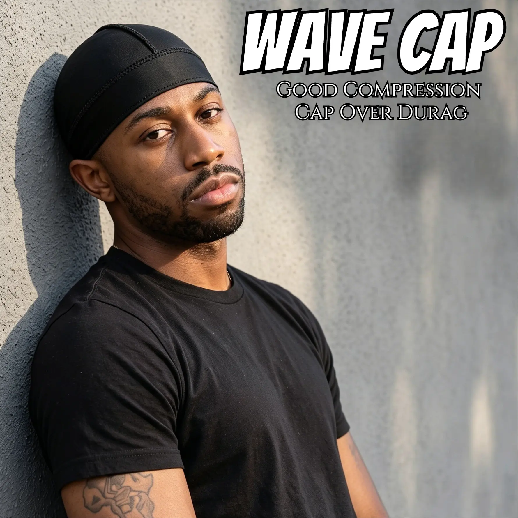 Silky Durag No Line Wave Cap Unisex Premium Compression Wave Beanie Stay on All Night Waves Starter Kit Hair Bonnet