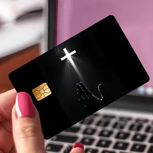 "Cross Pattern"Credit Card Sticker used for EBT, transportation, keys, credit cards, debit cards, card skins, protect bank cards, no bubbles, High Quality, suitable for small chip cards, Debit Card Cover, Bank Card Protector, Simple Design, Smooth Finish,