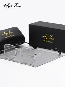 HyJex 1 Piece Unisex Exudes Refinement Full Frame Plaon Glasses Easy To Wear Square Frame Plaon Glasses Square Frame Eyeglasses