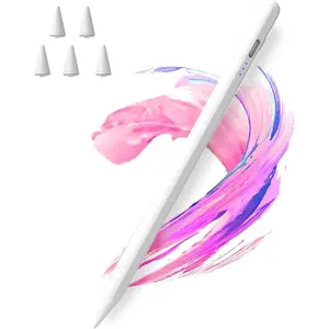 Stylus Pen for iPad 2018-2025 with Palm Rejection,Faster Charge,Tilt Sensitivity iPad Pencil Compatible with A16/10th/9th/8th/7th/6th,Pro 11/13in (M4),Air M3/M2/5th/4th,Pro 11/12.9in,Mini 6/5 (White)