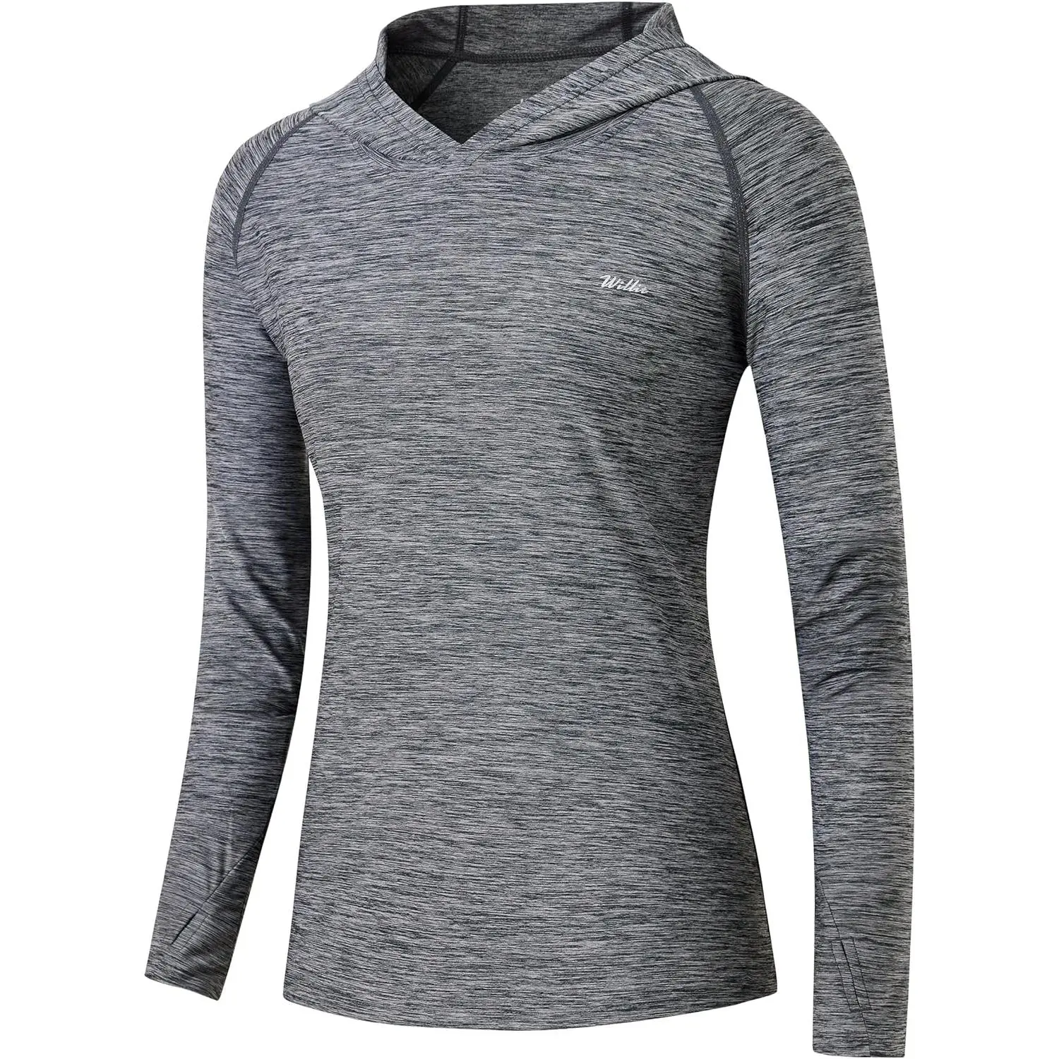 Willit Women's UPF 50+ Sun Protection Hoodie SPF Shirt long sleeve Hiking Fishing Outdoor Shirt Lightweight Hoodie Exercise Cycling