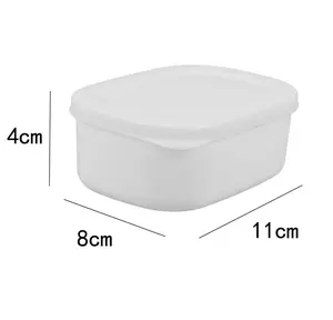 Reusable household refrigerator storage boxes with transparent lids; suitable for kitchen frozen food preparation and grain storage. Home Goods - Home Storage - Storage Boxes