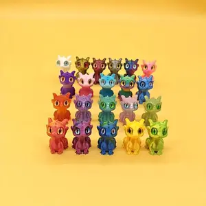 5pcs Cute Mini Dragons, Colorful 3D Dragons, Random Colors, Home, Office And Car Decorations, Ornaments, Holiday Decorations-Suitable For Halloween, Easter, Christmas, Father's Day, Mother's Day, Birthday Parties, Gifts For Children