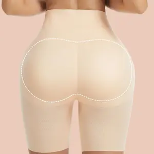 JUQDNX Women High Waist Shaping Shorts Seamless Tummy Control Butt Lifter Padded Underwear