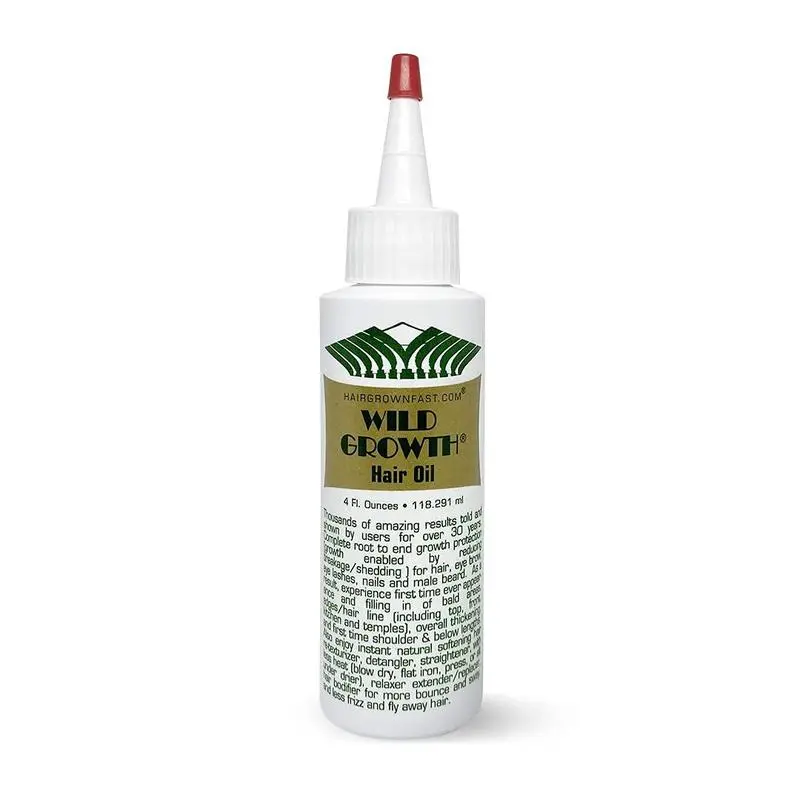 Wild Growth Hair Oil - 4oz, Haircare Root Enhancer Thickening Regrowth Formula Thicker Stronger Hair Strengthening Hair