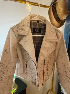 Leather Cowhide Jacket Size Medium