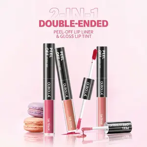 OLIBOLLA Peel Off Lip Liner & Plumping Gloss Duo | 24H Waterproof Lip Stain Tattoo | Viral Lip Combo halo glow tiktokshopspringglowup