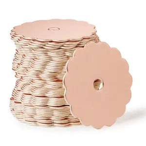 Cake Pop Boards, Rose Gold Scalloped (50pcs to a Package) - 2" Diameter Matte Finish with Scalloped Edges, Suitable for Cake Pops