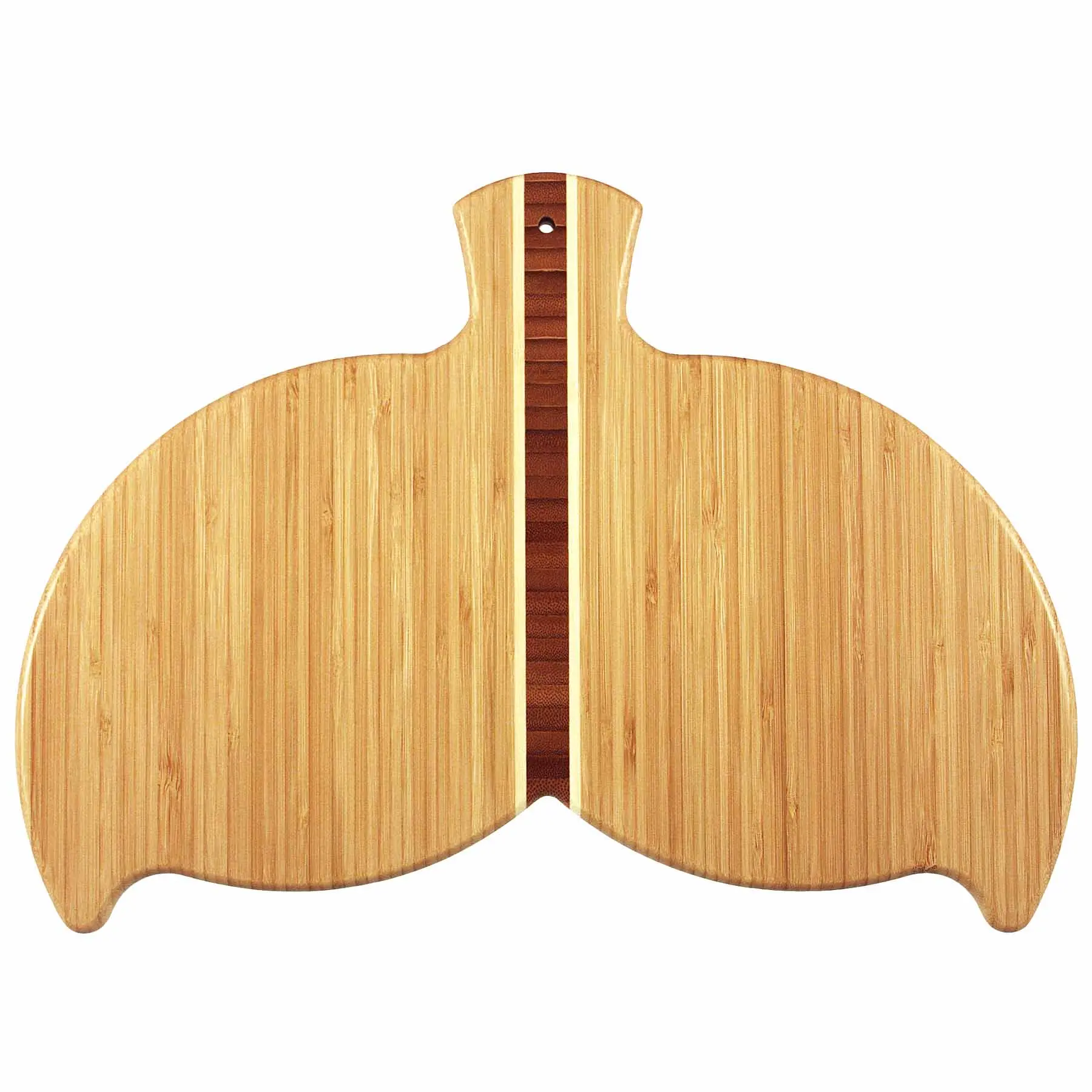 Totally Bamboo Whale Tail Shaped Cutting Board, 14-1/2" x 10-1/2" - Durable Knife-Friendly Chopping Board for Kitchen - Fun & Functional