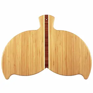 Totally Bamboo Whale Tail Shaped Cutting Board, 14-1/2" x 10-1/2" - Durable Knife-Friendly Chopping Board for Kitchen - Fun & Functional