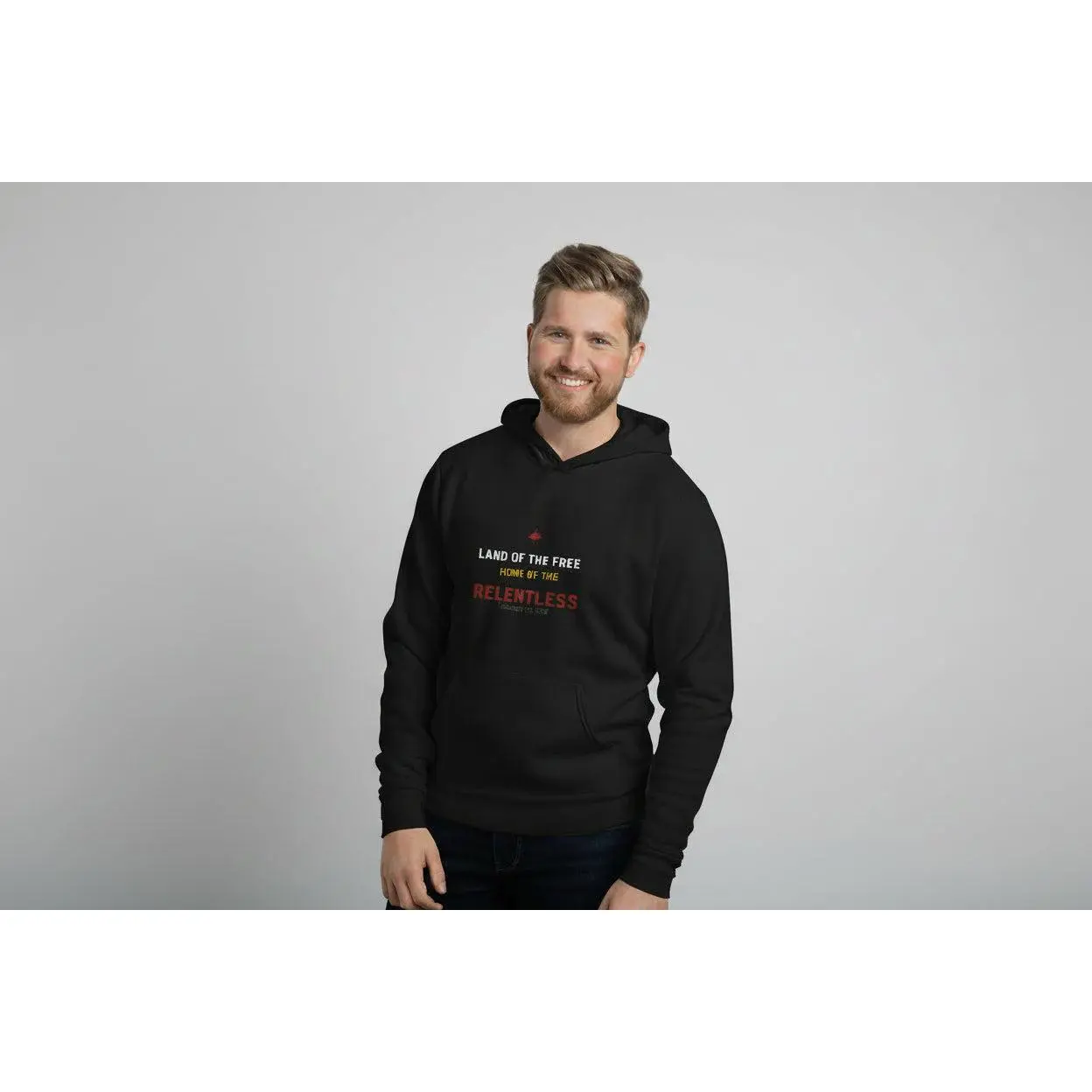 "Land Of The Free Home Of The Relentless" Unisex hoodie