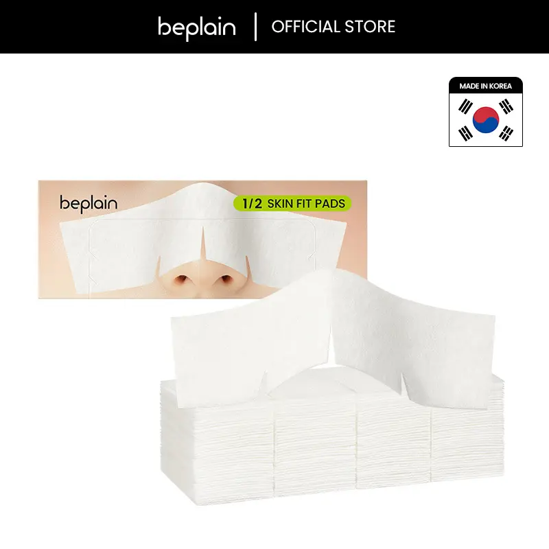 Beplain Large Size Cotton Pads, Gentle and Smooth Facial Skincare Tools with Contour Fit for Pore Control, Normal & Sensitive Skin