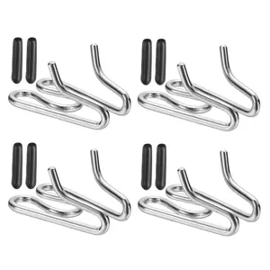 PETAXCELL Dog Collar Extra Links, Prong Collar for Pets Stainless Steel Pinch Dog Training Collar Round Head 2.9mm, (Silver, 4sets)/ Intended for Small / Medium / Large Dogs Training