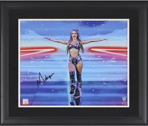 Maxxine Dupri WWE Framed Autographed 16" x 20" Entrance Arms Out Photograph - Fanatics Authentic Certified