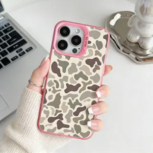 Camo Pattern Shockproof Phone Case for iPhone 7 8 X XS 11 12 13 14 15 16 17 Pro Max Plus 16E Air XR Protecitved Cover Vintage Sitka Camouflage Magsafe