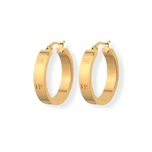 Harper Ray Monogram Hoop