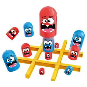 Fun Monster Tic-Tac-Toe Game for Kids, Educational Strategy Board Game, Logic Thinking Training, Parent-Child Interactive Family Game, 3+ Years