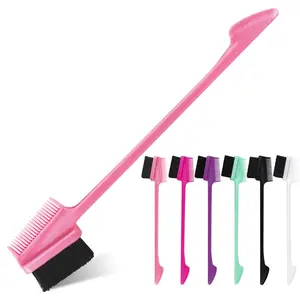 JIE TAI 1 Piece Eyebrow Brush, Hair Brush, Double Ended Hairline Comb, Toothbrush Type Eyebrow Brush, Octopus Comb, Matching Hair Styling