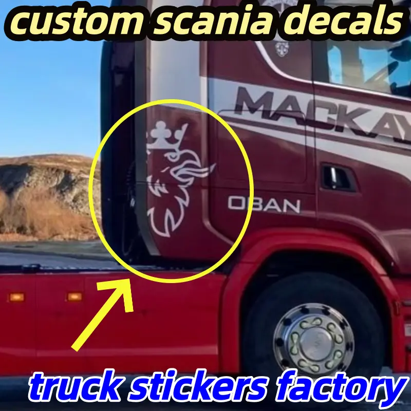Scania Custom Decals and Stickers for Vehicle Truck Personalized Graphics Factory Direct