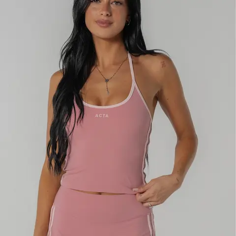 Women's ACTA Daylux Define Halter Sports Tank, Breathable Athletic Tank for Gym, Outdoor Activities
