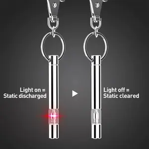 Anti Static Keychain, Static Discharge Tool for Car Doors, Clothing Static, and Everyday Metal Surfaces – Prevent Small Electric Shocks