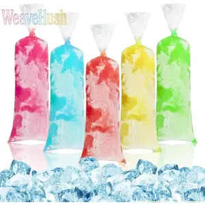 [New Deal] 100 Ice Candy Plastic Bags - 4x12 Bolsas para bolis de hielo mexicanos Freeze Icepop Bags Popsicle Mold bolsas para helados caseros Popsicle Wrappers Yogurt Ice Cream Smoothie Mold Bag, Freezer Bag, Ice Cream Molds,summervibes