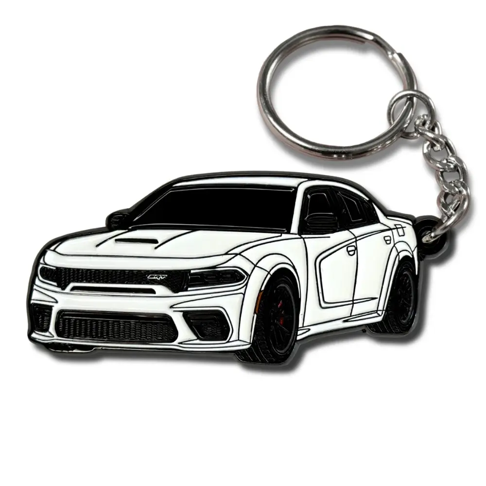 Dodge Charger SRT RT Keychain, Premium Car Key Fob Accessory for Dodge Owners, For Muscle Car Enthusiasts & Charger Fans, Stylish Automotive Gift for Daily Carry