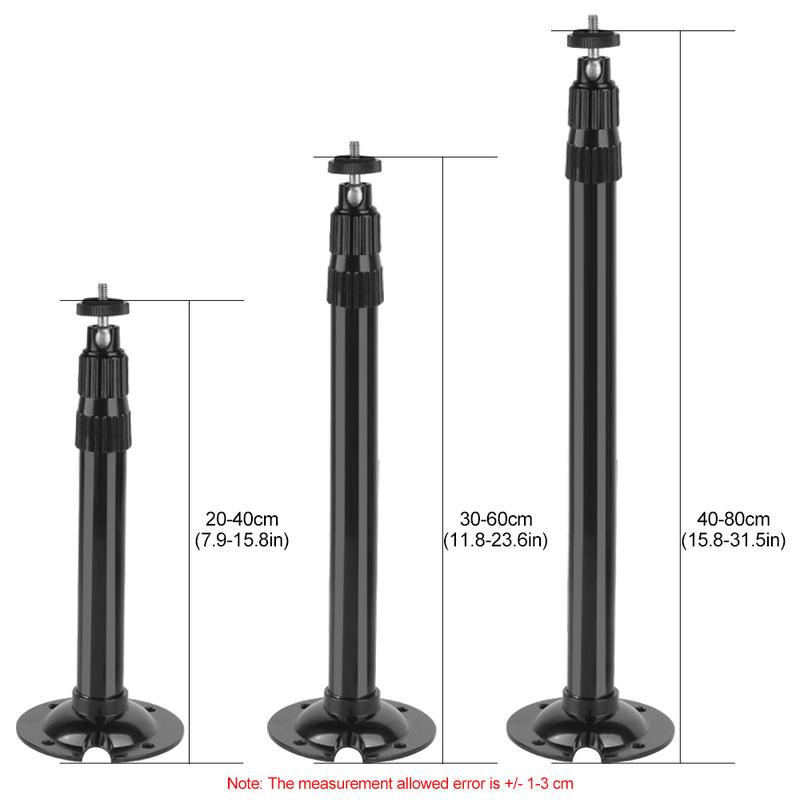 Thundeal TDA6W TD80W HY320 HY300Pro Projector Ceiling Mount Wall Holder 40cm 60cm 80cm 1/4 6mm Black Aluminum Projector Hanger Adjustable Mount Bracket