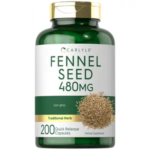 Carlyle Fennel Seed 480mg | 200 Capsules | Herbal Supplement | Non-GMO Carlyle Fennel Seed 480mg | 200 Capsules | Herbal Supplement | Non-GMO