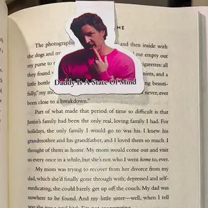 Pedro Pascal Magnetic Bookmark - Daddy Is A State Of Mind Design for Book Lovers Featuring Pedro Pascal Image