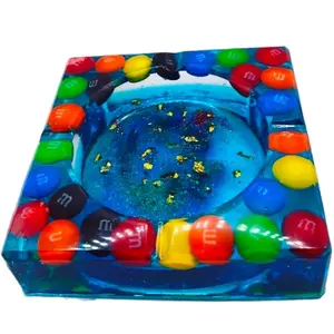 M&M Candy Ashtrays - Lighter Design for Easy Cleaning