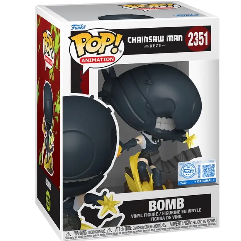 Funko Pop! Bomb #2351 (Chainsaw Man) Vinyl Figure - Anime Fan - Collectible Figurine