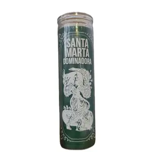 SANTA MARTA DOMINADORA CANDLE - Mystic Green Candle for Control, Power & Influence - Ideal for Love Domination and Spiritual Strength - Decor, Ornaments
