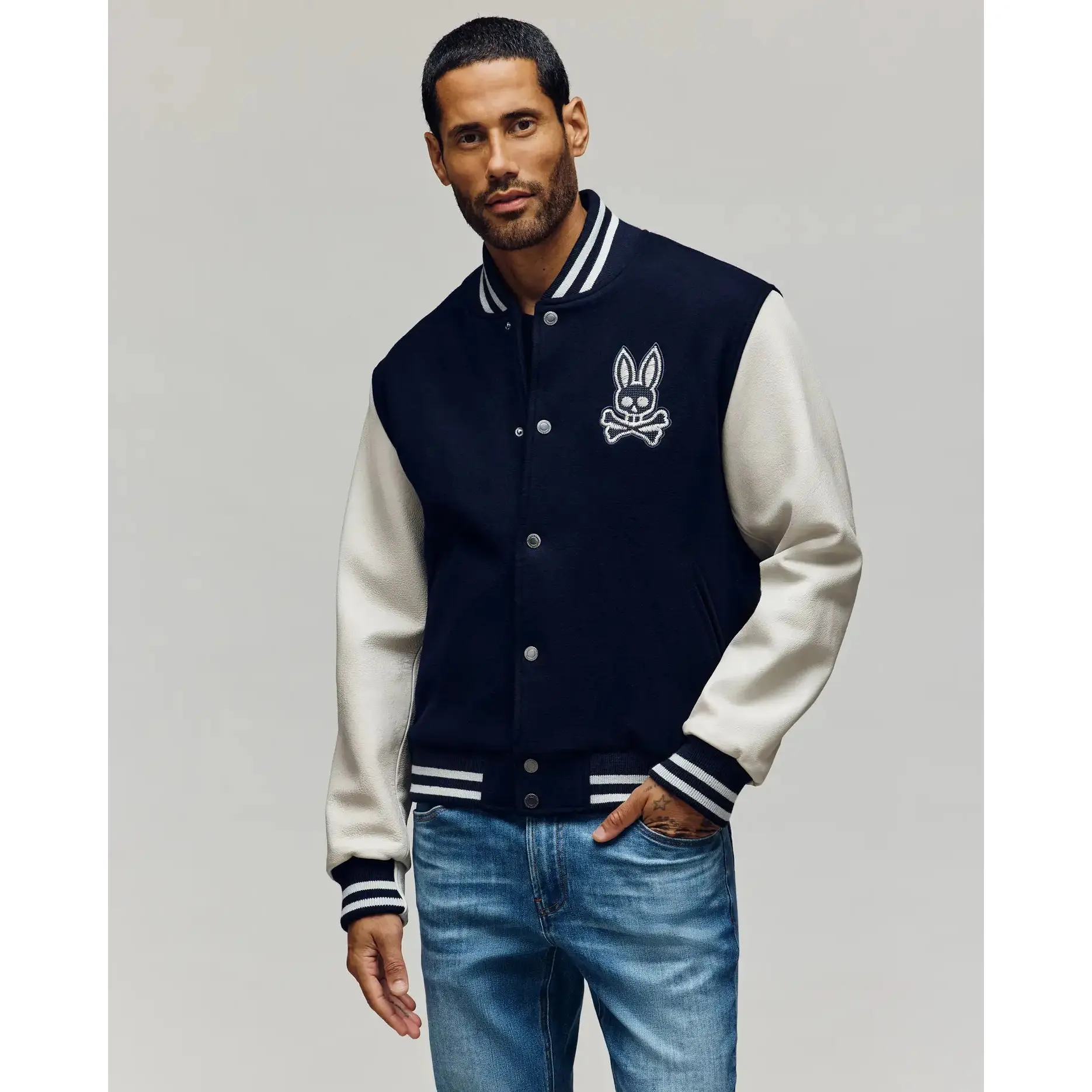 MENS JACOB LEATHER BOMBER - MO1100016 MENS JACOB LEATHER BOMBER - MO1100016