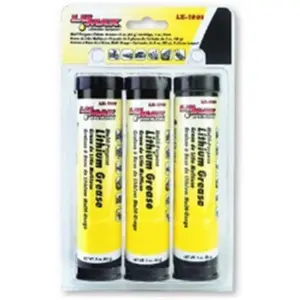 Lumax LX-1901 3 oz Multi-Purpose Lithium Grease Cartridge, Pack of 3