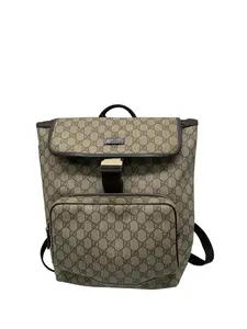 Pre-owned GUCCI Vintage GG Monogram Canvas Flap Backpack/WJ04227407/7407