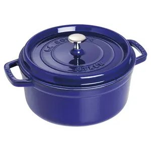 STAUB Enameled Cast Iron Cocotte, 4-qt Round Dutch Oven, Made in France