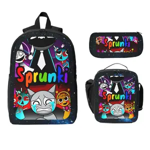 Sprunkis backpack  Customized Sprunkis travel backpack, unisex, student laptop bag, children's backpack, college student daily use backpack
