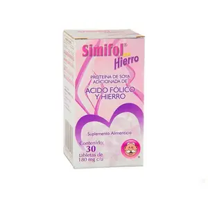 SIMIFOL Folic acid and Iron bottle with 30 tablets
