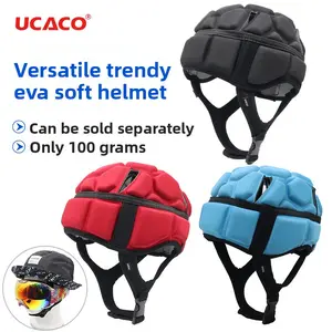 Outdoor Sports Skiing Safety Helmet Skating Football Rugby Anti-Drop Bumping Headgear Riding Surf Cap Head Warm Soft Helmet Helmet Safety Hat Liner