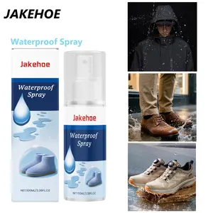 Jakehoe Waterproof Spray 100ml Daily Convenient Care for Clothing Shoes and Bags Universal Fabric Protection and Anti Stain Spray Waterproof and Anti Stain for Leather and Fabric, Footwear