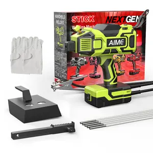 Portable Handheld IGBT Inverter Arc Welder with Handheld Grip, 110V 20-120A (120A Max) Portable Unit, Thermal Start, Arc Force, Digital Display, Welding Rod Compatibility, Beginner-Friendly