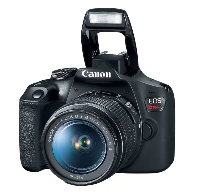 Canon EOS Rebel T7 DSLR Camera with 18-55mm Lens Bundle For Beginner Photography | 24.1MP APS-C DSLR Camera | Built-in Wi-Fi & NFC + 64GB Memory Card + Camera Bag