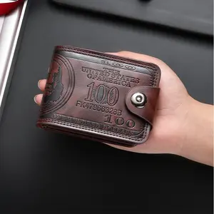 2026 Latest Upgrade Men's Leather Wallet, Credit Card and Photo Holder, Elegant Daily Use, Durable Denim Lining, Perfect Gift for All Seasons